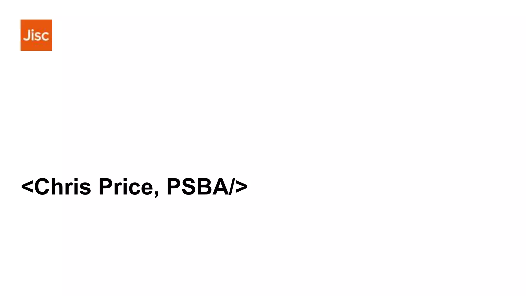 <Chris Price, PSBA/>
 