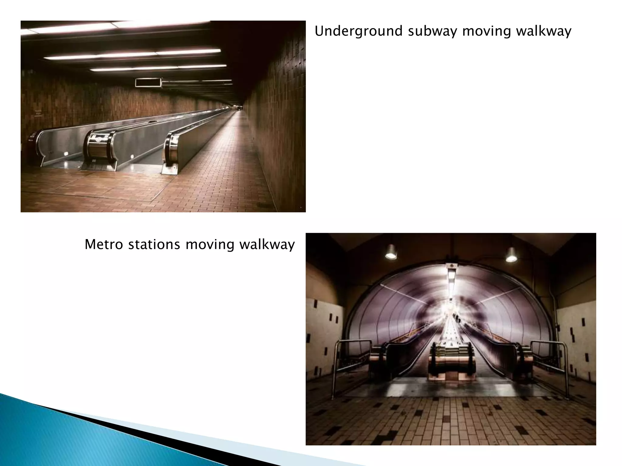 Underground subway moving walkway
Metro stations moving walkway
 