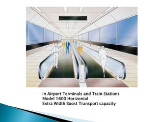 In Airport Terminals and Train Stations
Model 1600 Horizontal
Extra Width Boost Transport capacity
 