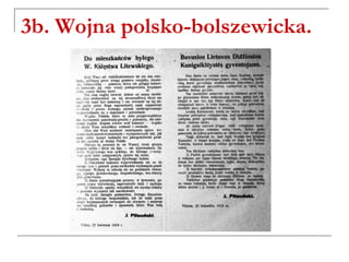 3b. Wojna polsko-bolszewicka.
 
