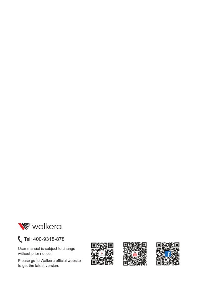 Walkera F150 User Manual