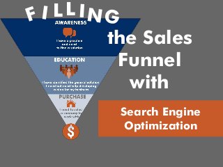 the Sales
Funnel
with
Search Engine
Optimization
LL
 