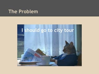 The Problem

I should go to city tour

 