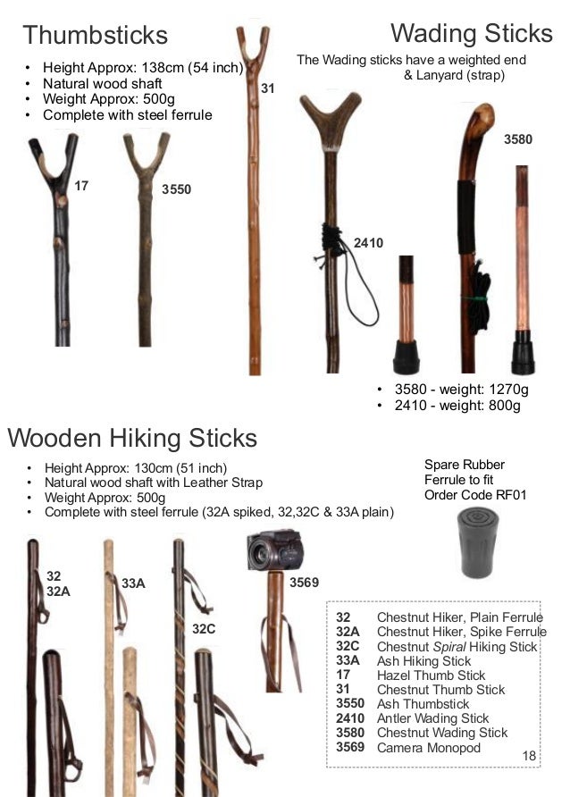 Walking Sticks Online Catalouge