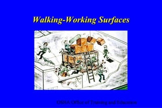 OSHA Office of Training and Education
Walking-Working SurfacesWalking-Working Surfaces
 