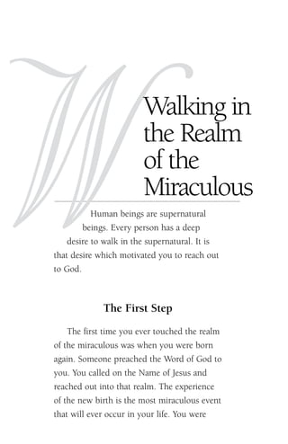 Walking in the realm of the miraculous kenneth copeland