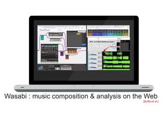 Wasabi : music composition & analysis on the Web
[Buffa et al.]
 