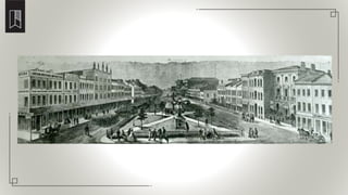 Soldiers drilling on King Street East beside Gore Park
 