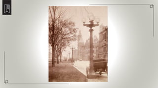 New electric light standards in Gore Park, 1909
 