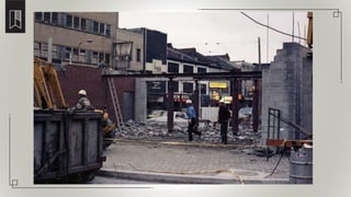 Demolishing the proposed concession buildings in Gore Park in 1983
 