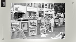 Art show in Gore Park in the 1990s
 