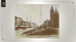 The ‘oil derrick’ flagpole in the Gore Park extension stood from 1900 to 1921
 