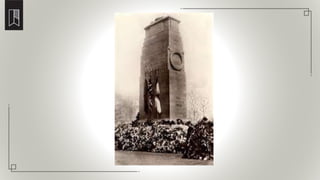 The Cenotaph in Westminster, London, England which was the model for the Cenotaph in
Hamilton
 