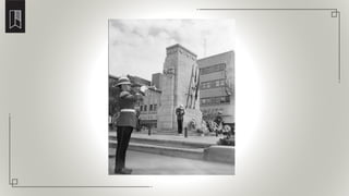 Remembrance Day service at the Cenotaph
 