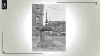 The Kerr Drinking fountain just before removal in the 1960s
 