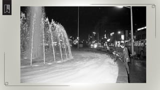 On October 30, 1970 the new fountain was full of soap bubbles
 