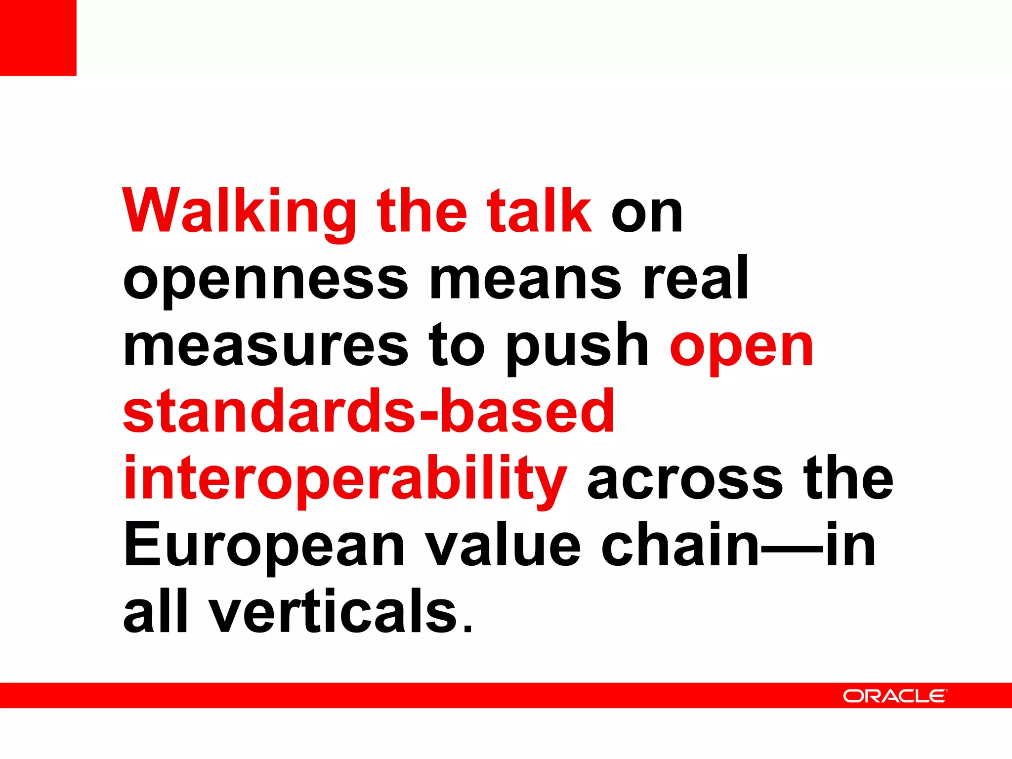 Walking The Talk On Openness