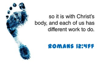 Romans 12:4ff
 