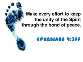 Ephesians 4:3ff
 