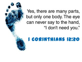 1 Corinthians 12:20
 
