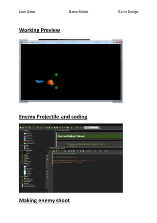 2D Game Maker Walkthrough tutorial by Liam Oven | DOCX