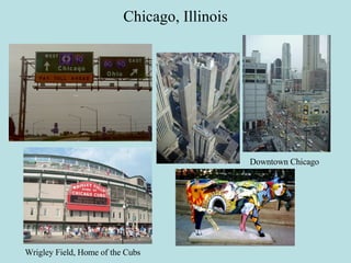 Chicago, Illinois Wrigley Field, Home of the Cubs Downtown Chicago 