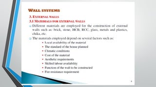 Wall Contructuin Notes Wall construction | PDF