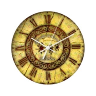 Wall clock-with-torn-cloth-and-old-iron-gv6-wall-clocks