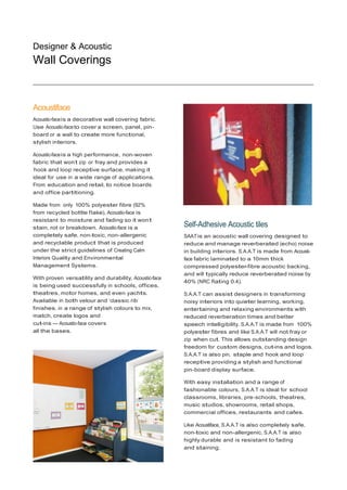 Photo inspiration: Picture Idea: Wall Coverings Brochure