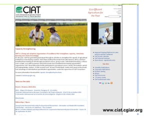 Hacia una Plataforma para Fortalecer Capacidades de Investigación y Desarrollo Agrícola en América Latina y el Caribe