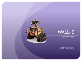 WALL-E
Disney * Pixar

CAST OVERVIEW

 