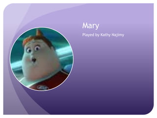 Mary
Played by Kathy Najimy

 