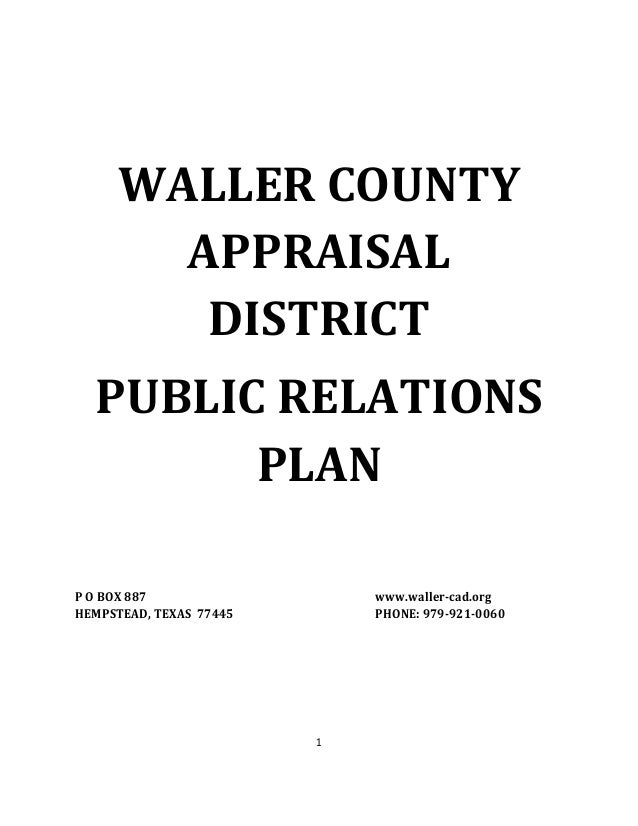 Wallercad public relations plan
