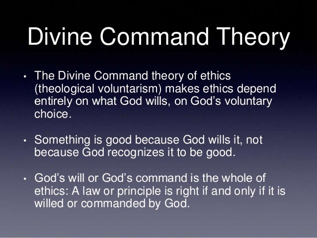 The Divine Command Theory For Moral Guidance