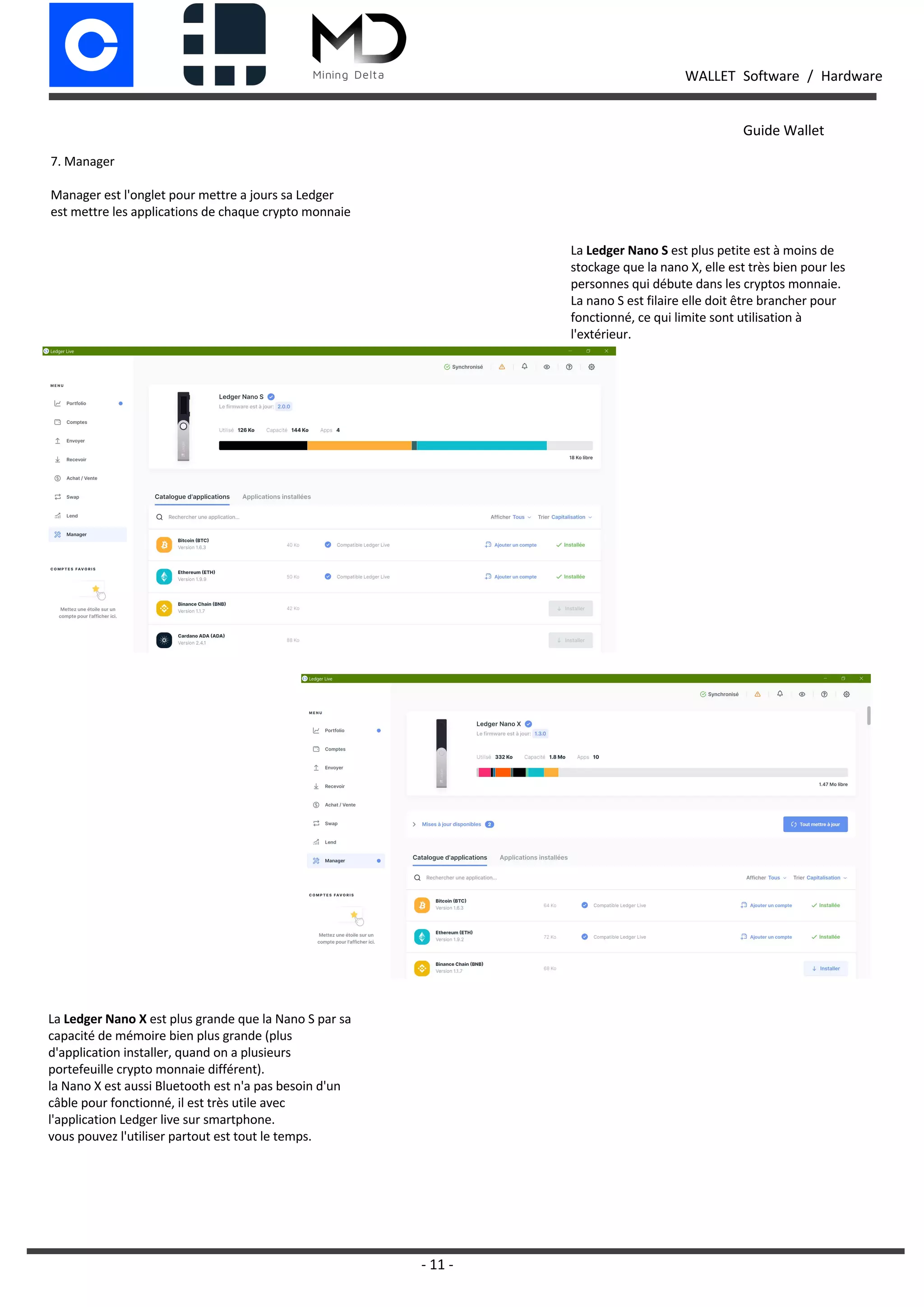 WALLET Ledger & Coinbase | PDF