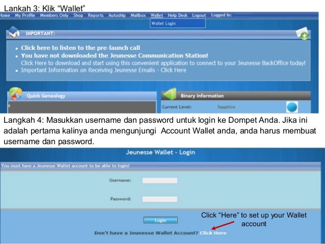 Wallet procedures indonesian