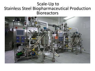 Scale-Up to
Stainless Steel Biopharmaceutical Production
Bioreactors
 