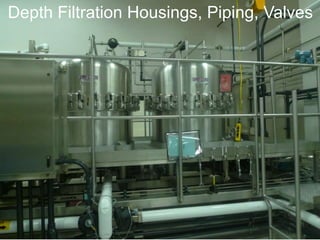 Depth Filtration Housings, Piping, Valves
 