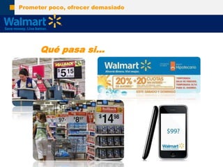 Prometerpoco, ofrecerdemasiadoQuépasasi…