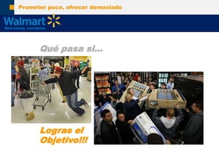 Prometerpoco, ofrecerdemasiadoQuépasasi…Logras el Objetivo!!!