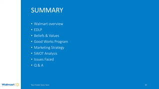 Case Study on Walmart | PPTX
