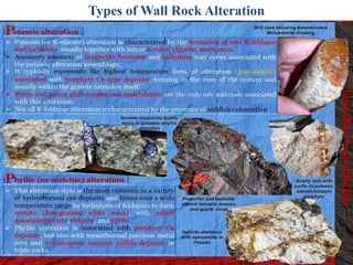 Wall rock alteration
