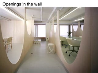 Openings in the wall
 