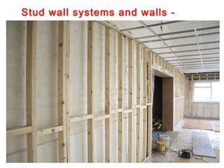 Stud wall systems and walls
Wall thickness: 75 – 150 mm
Wall grid: 125 mm
Wall height: up to 12 m
Sound insulation and fir...