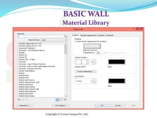 Revit Basic Wall Structure Material Example.pdf Presentation on Revit Architecture | PDF