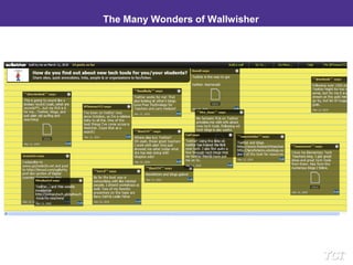 The Many Wonders of Wallwisher 
