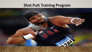 Shot Putt Training Program
 