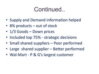 Retailing FormatsDiscount StoreSupercenterNeighborhood Markets Sam’s Club  