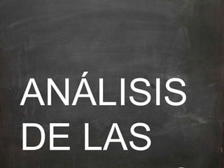 ANÁLISIS
DE LAS
 