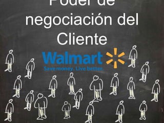 Poder de
negociación del
Cliente
 